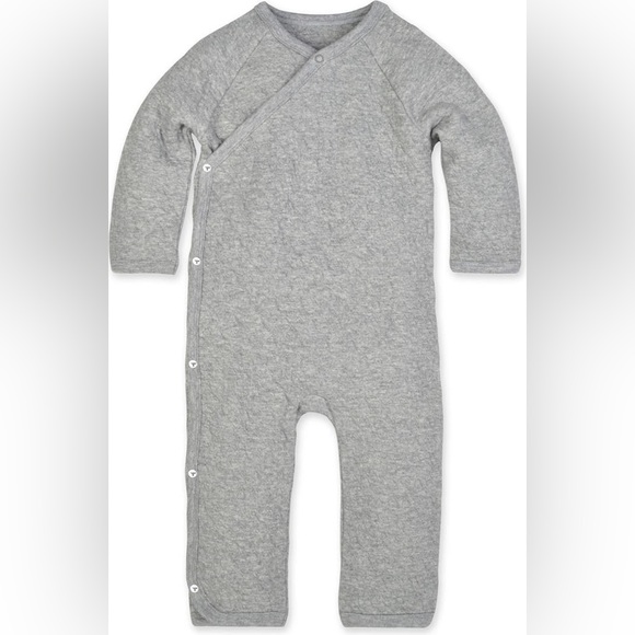 Burt’s Bees Baby Quilted Wrap Jumpsuit - Picture 2 of 5